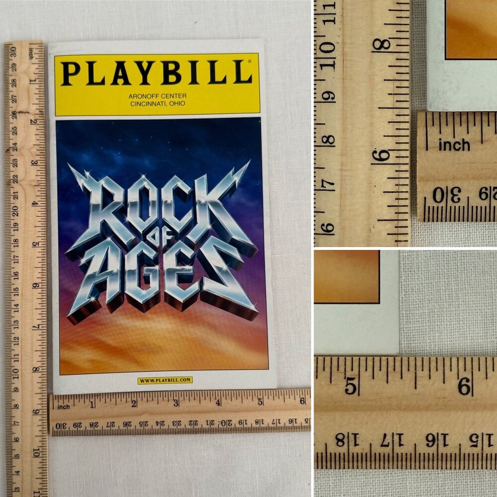 Rock of Ages Playbill Aronoff Center Cincinnati OH 2010 Broadway Across America - Picture 9 of 11